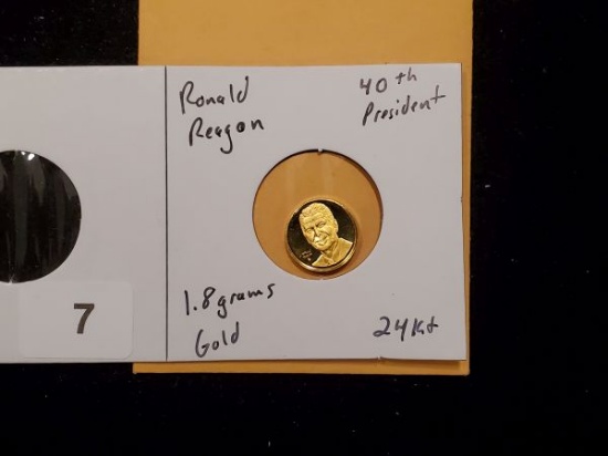 GOLD! Ronald Reagan 40th President Gold Proof Coin