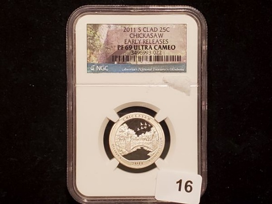 NGC 2011-S America the Beautiful Quarter in Proof 69 Ultra Cameo