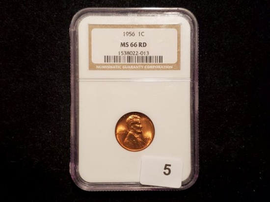 NGC 1956 Wheat Cent in MS-66 RED