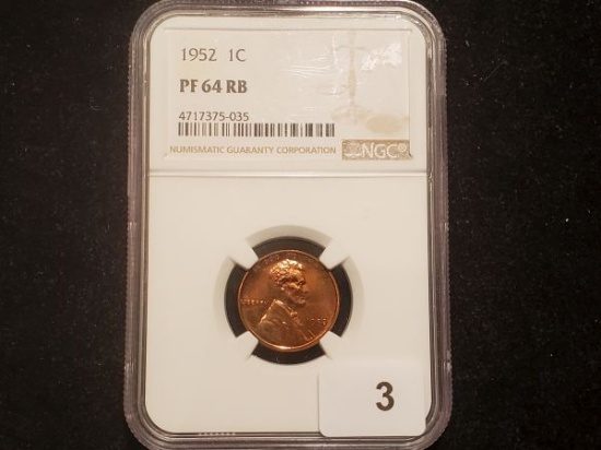 NGC 1952 Wheat Cent PROOF 64 Red-Brown