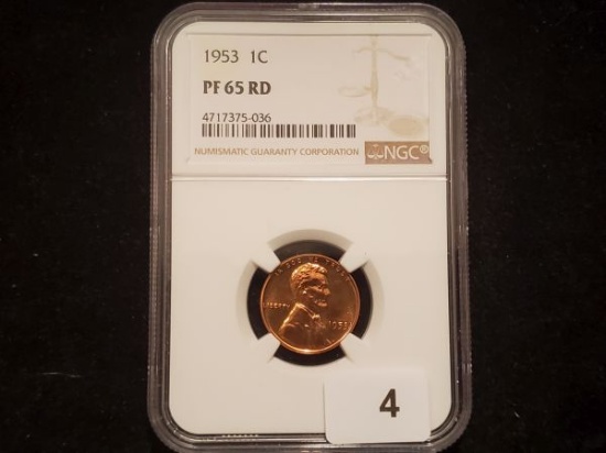 NGC 1953 Wheat Cent PROOF 65 RED