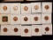Group of 15 Brilliant Uncirculated RED wheat cents