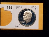 Silver Proof 1971-S Eisenhower Dollar
