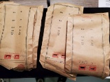 Group of 7 vintage bank wrap wrappers