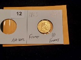 GOLD! 1863 France 10 francs in AU-Uncirculated