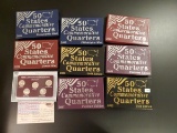 Eight Sets of 50 State Commemorative Quarters
