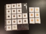 Sheet and a half of Lincoln cents