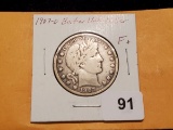 Better Grade 1907-O Barber Half Dollar