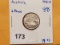 1943-D Australia silver 6 pence