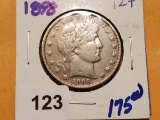 Better Grade 1898 Barber Half Dollar