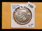 Nice Canada 1952 Silver Dollar