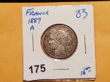 France 1887 1 franc