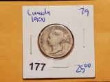 Canada 1900 25 cents