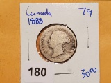 Canada 1888 25 cents