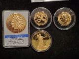 Gold plated replica u.s. coins