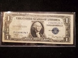 Series of 1935-A one dollar silver certificate short snorter.