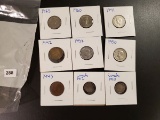 Canadian silver 5 cents and nickel lot