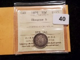 1898 CANADIAN DIME OBVERSE 6 GRADED FINE 15 BY ICCS