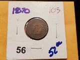 Semi-Key 1870 Indian Cent