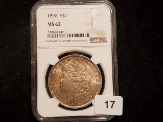 NGC 1896 Morgan Dollar in MS-63