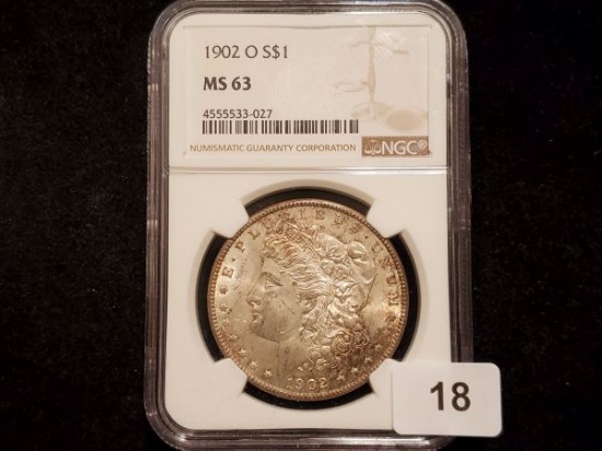 Better Date NGC 1902-O Morgan Dollar in MS-63