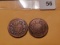1865 and 1867 Two Cent pieces
