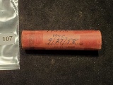 Bank Wrapped BU Roll of 1958-D Wheat cents
