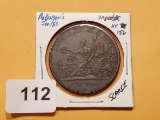 Scarce! 1833 Hard Times Token in XF-AU condition