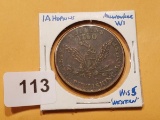 1850 Hard Times Token in About Uncirculated condition