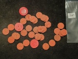 Another group of red tokens