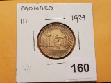 Nice 1924 Monaco 1 franc