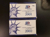 2001 and 2002 Proof Sets
