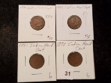 Four more Indian cents