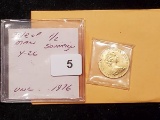 GOLD! Purty BU 1976 Isle of Man 1/2 Sovereign