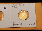 GOLD! Bahamas $50 Proof