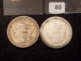 1896-O and 1881 Morgan Dollars