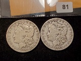 1900-O and 1882 Morgan Dollars