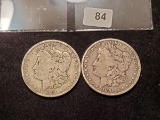 1891-O and 1899-O Morgan Dollars