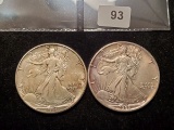 Two American Silver Eagles