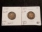 1864 Bronze and 1864 Copper Nickel Indian cents