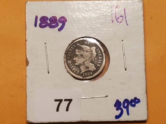 1889 Three Cent Nickel