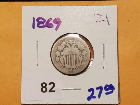 1869 Shield Nickel