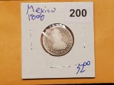 MEXICAN SPANISH COLONIES SILVER 1 REALE DATED 1808
