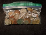 one Pound of World Coins