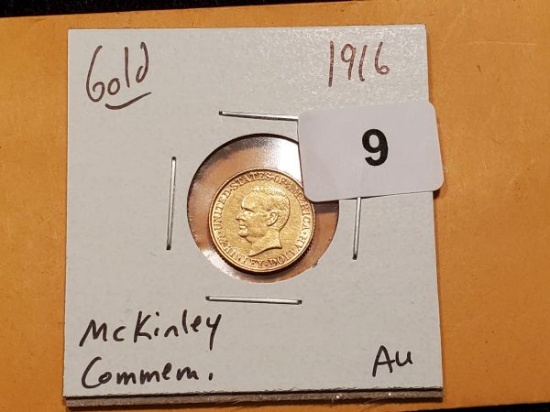 GOLD! 1916 McKinley Gold Commemorative Dollar in AU
