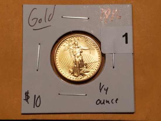 GOLD! Kicking it off with a 1986 GOLD $10 American Eagle
