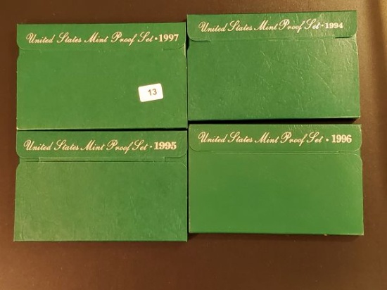 1994, 1995, 1996, and 1997 Proof Sets
