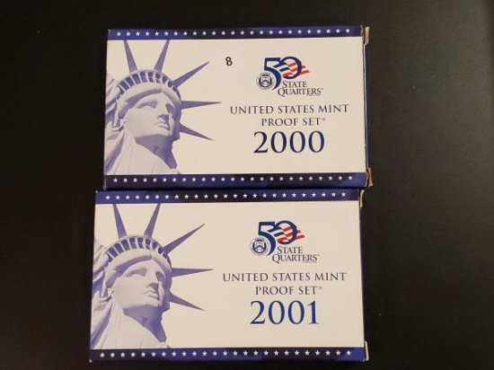 2000 and 2001 Proof Sets