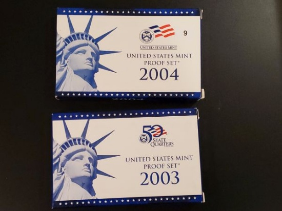 2003 and 2004 Proof Sets
