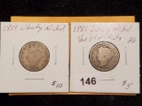 1883 cents and no cents Liberty 